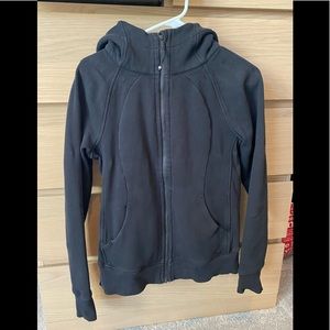 Black lululemon zip hoodie